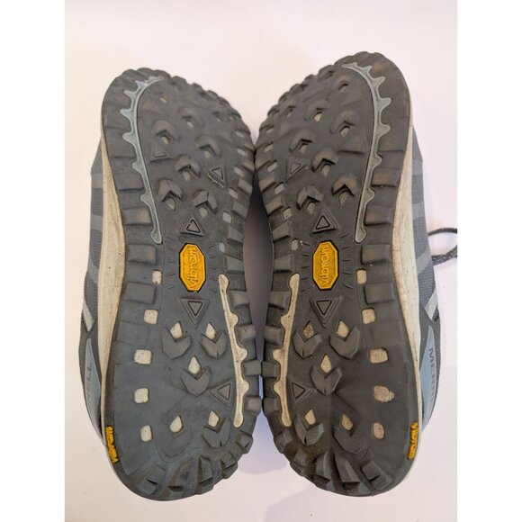 Merrell Womens Trail Running Shoes Vibram Sole Gray Mesh Size 9.5 Athletic Sneak - Picture 6 of 7